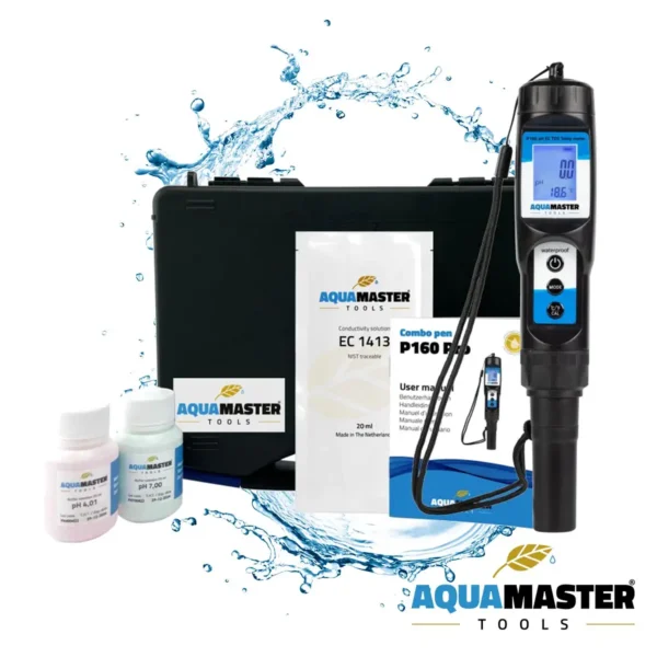 Aqua Master pen P160 Pro - elektroniczny miernik do pH, EC, TDS, PPM i temperatury w roztworze