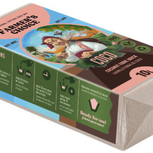Farmer’s Choice - Sprasowane Podłoże z Włókna Kokosowego (Kostka 650 g/10L)