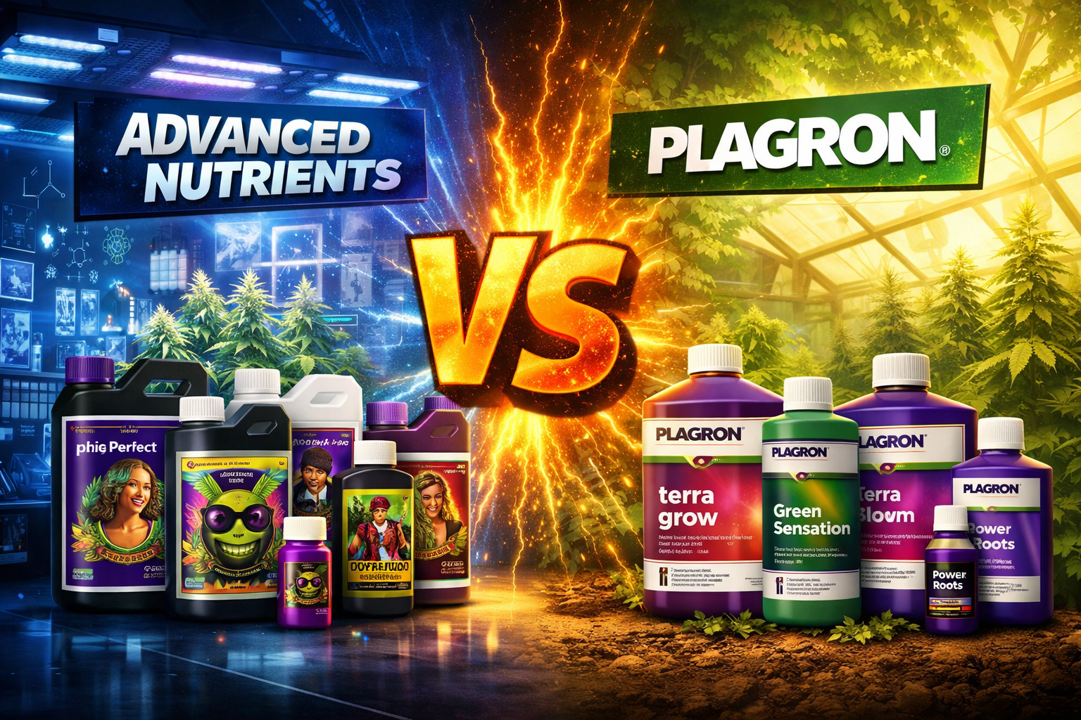 Advanced Nutrients vs Plagron – który nawóz wybrać i dla kogo?