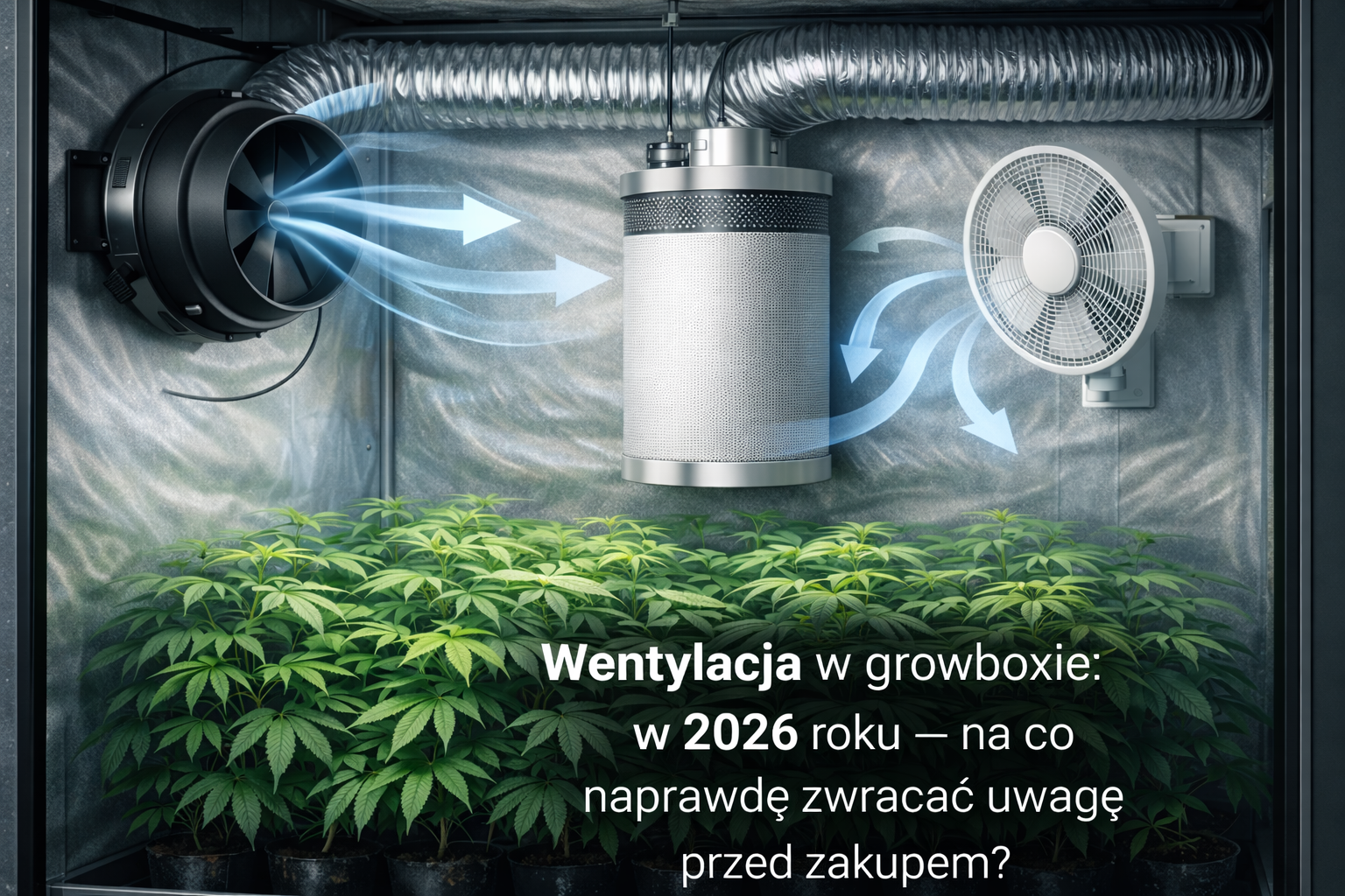 Wentylacja w growboxie wyciąg, filtr, cyrkulacja