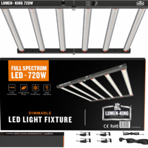 Lampa LED - LUMEN KING Eco-Line 720W Full Spectrum z wbudowanym zasilaczem (2,7 µmol/J, 1944 µmol/s)
