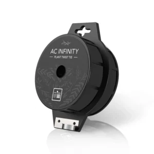 AC Infinity powlekany drut ogrodniczy do podwiązywania roślin 100m z obcinaczem – czarny