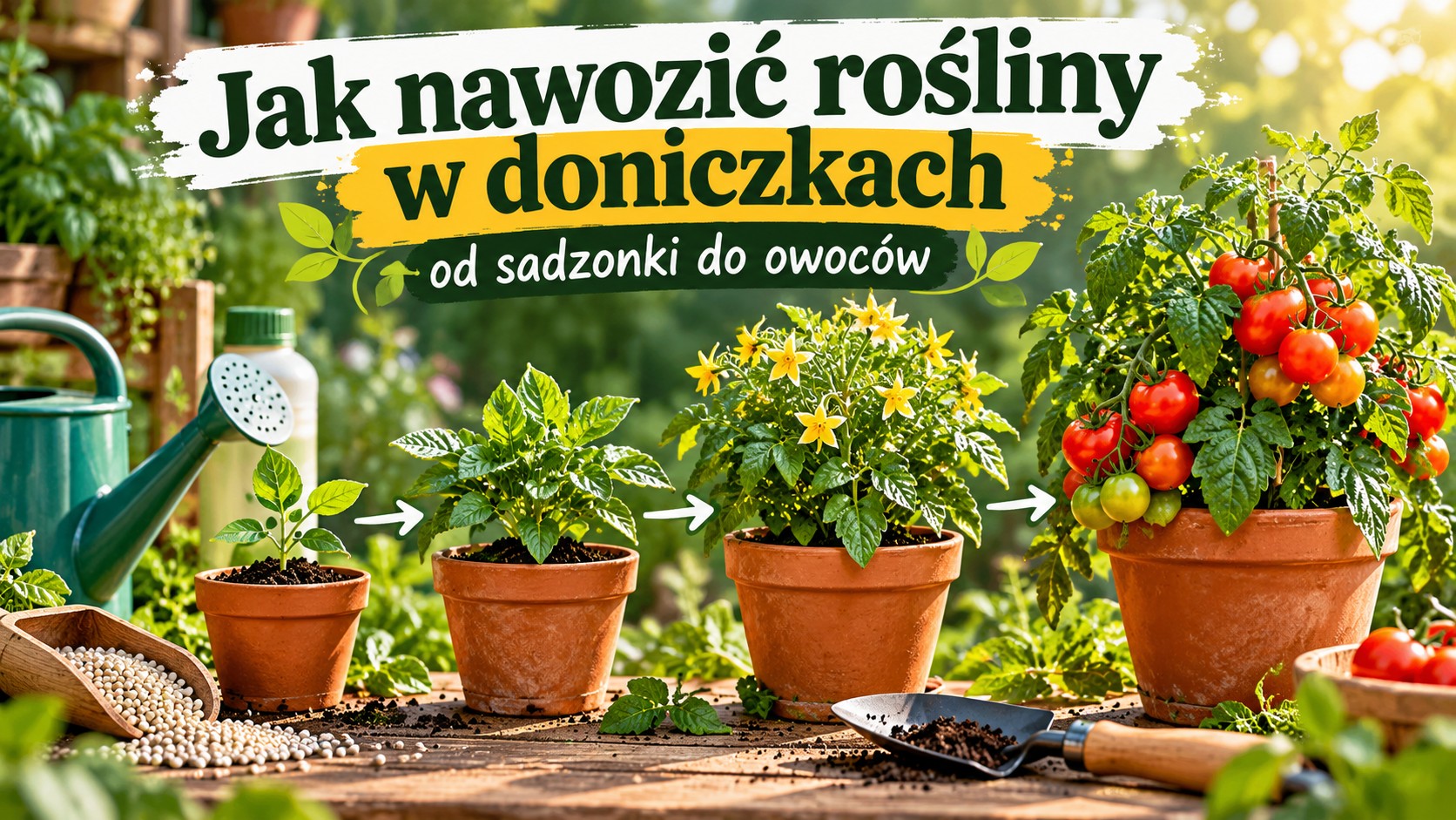 Jak nawozić rośliny w doniczkach od sadzonki do owoców?